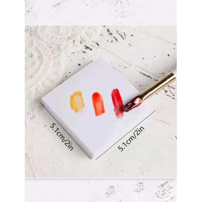 Nail-Art karıştırma kağıdı, çift taraflı, suya dayanıklı, tek kullanımlık boya karıştırma kağıdı 50 yaprak