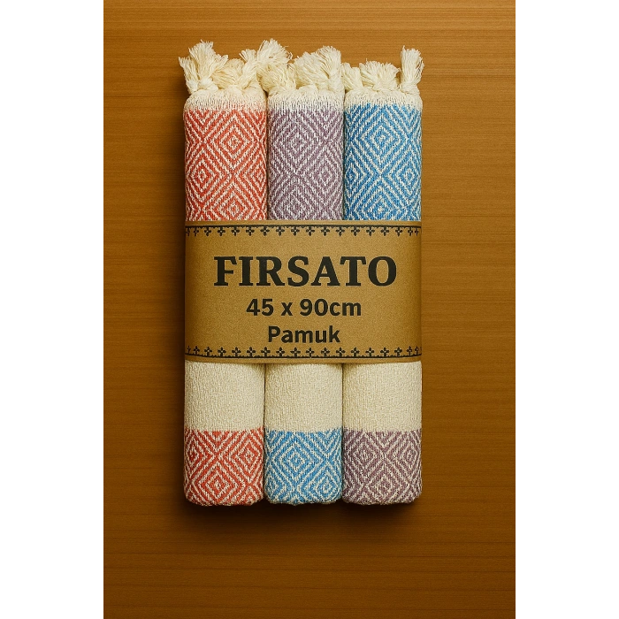 %100 Pamuk Peşkir Seti 45x90cm 10’lu Asorti Renkli Havlu Hızlı Kuruyan El-Baş Havlusu