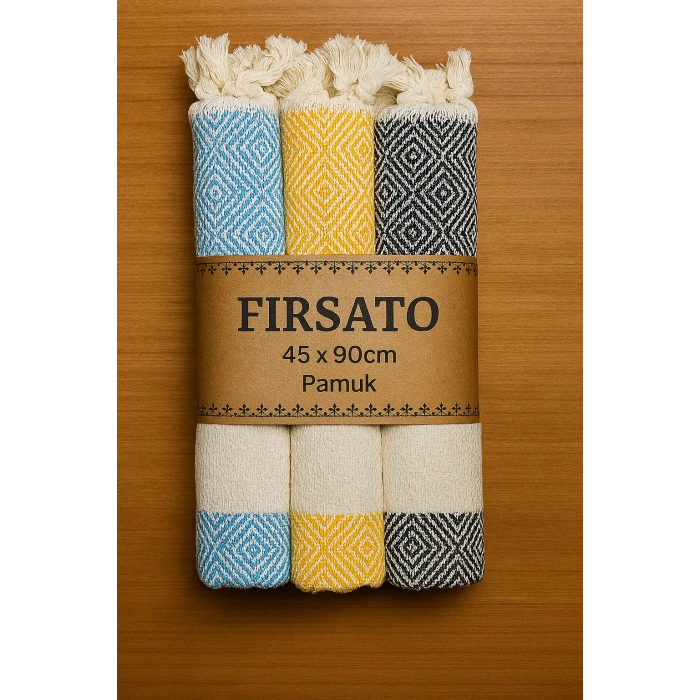 %100 Pamuk Peşkir Seti 45x90cm 6’lı Asorti Renkli Havlu Hızlı Kuruyan El-Baş Havlusu