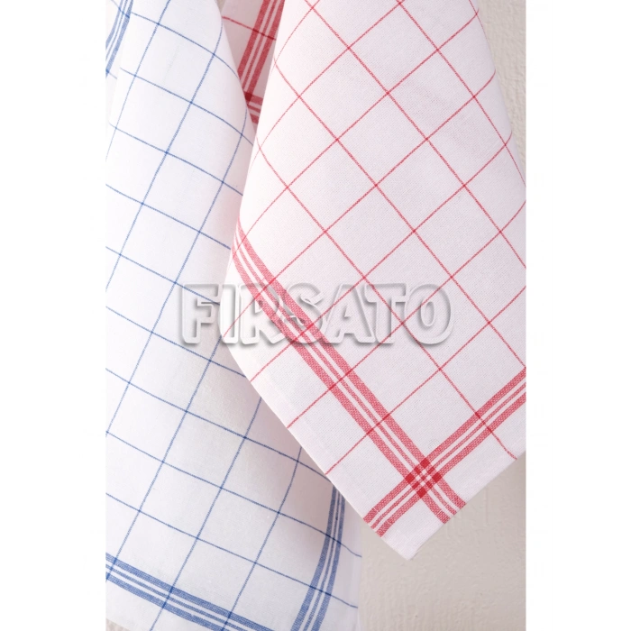 10lu Çizgili Kare Desen, 50x70cm, Alman peçetesi | Beslenme Örtüsü | Mutfak Havlusu | Kurulama Bezi