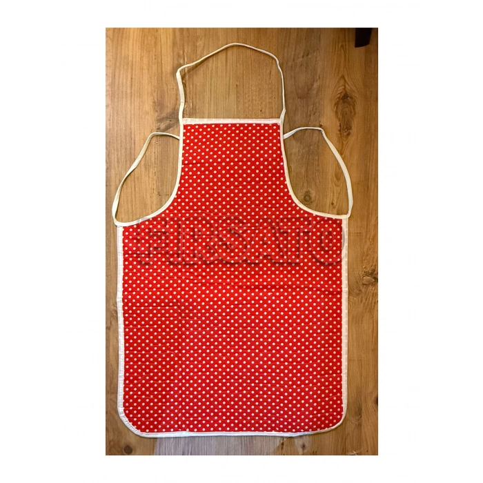 3lü Beyaz Puantiyeli Mutfak Seti, Mutfak Önlüğü, Isıya dayanıklı Fırın eldiveni, Turacak takımı