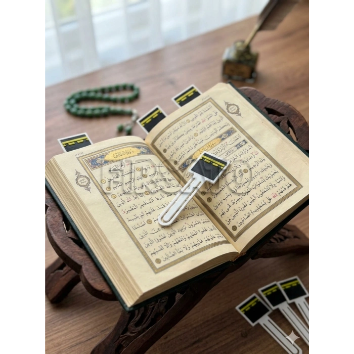 Kabe Temalı Kitap Ayracı Seti 10 Adet - islami hediyelik