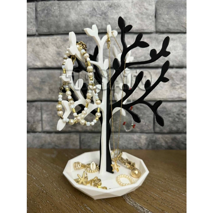 Ağaç Formlu Şık Takı Standı | Kolye, Bileklik ve Küpe Düzenleyici