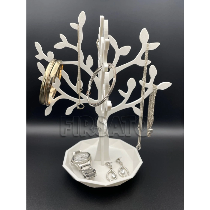 Ağaç Formlu Şık Takı Standı | Kolye, Bileklik ve Küpe Düzenleyici