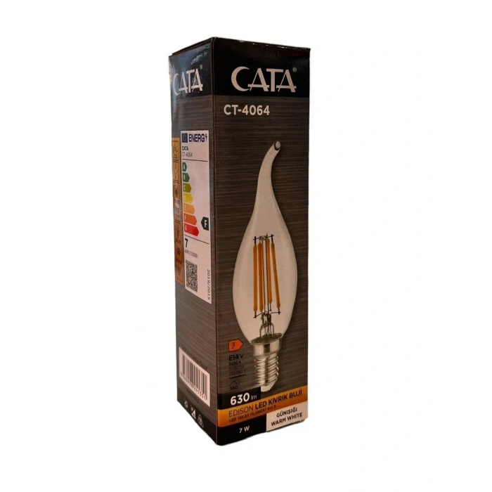 CATA Ct-4064 E14 Led kıvrık Buji ampul