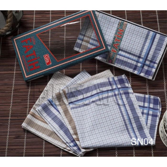 Fatih Kumaş Mendil 12li Kutulu Set 40x40cm