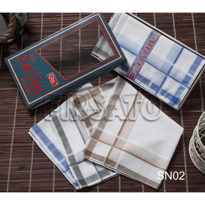 Fatih Kumaş Mendil 12li Kutulu Set 40x40cm