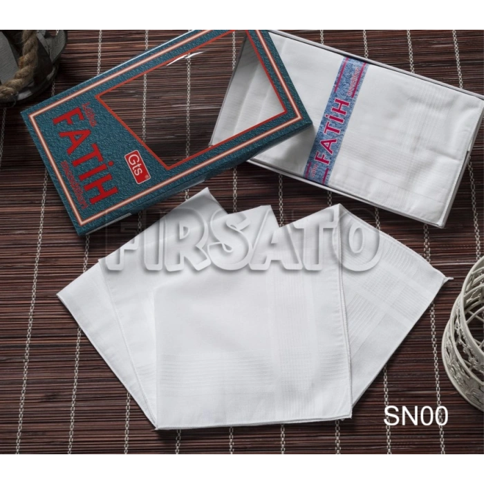 Fatih Kumaş Mendil 12li Kutulu Set 40x40cm