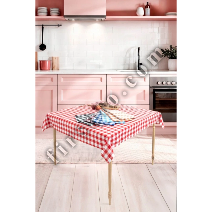 Fiber Kareli Masa Örtüsü