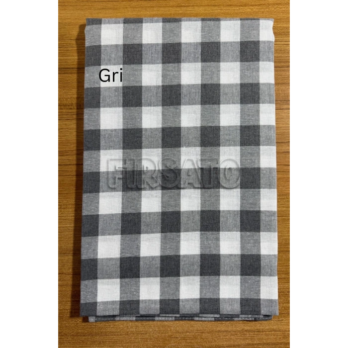 Fiber Kareli Masa Örtüsü 160 x 220 cm