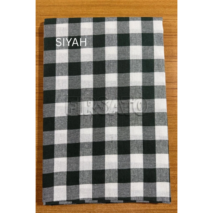 Fiber Kareli Masa Örtüsü 160 x 220 cm