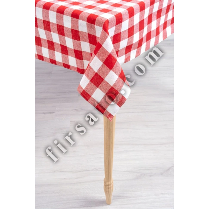 Fiber Kareli Masa Örtüsü