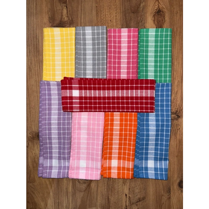 Grida Kareli 4lü Mutfak Havlusu | Kurulama Bezi Oeko-Tex Sertifikalı