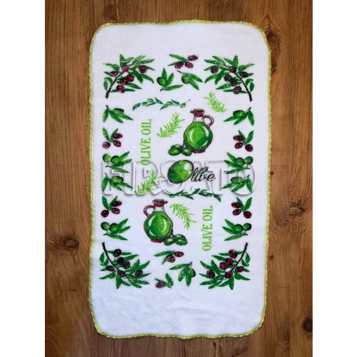 EKO Havlu Dokulu Baskı Desenli 40x60 4lü Mutfak Havlusu | Kurulama Bezi