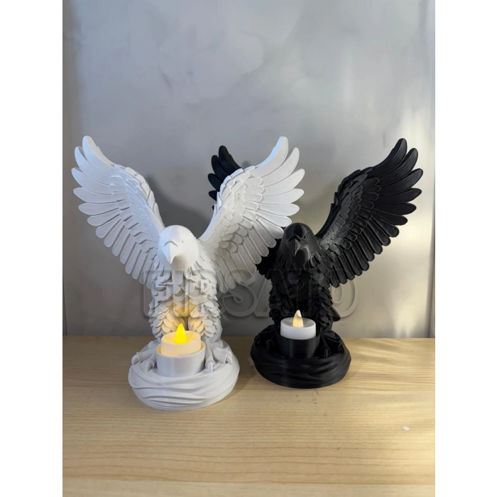 Kartal Ruh Heykeli (Siyah)