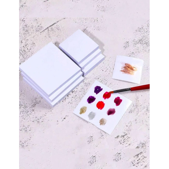 Nail-Art karıştırma kağıdı, çift taraflı, suya dayanıklı, tek kullanımlık boya karıştırma kağıdı 50 yaprak