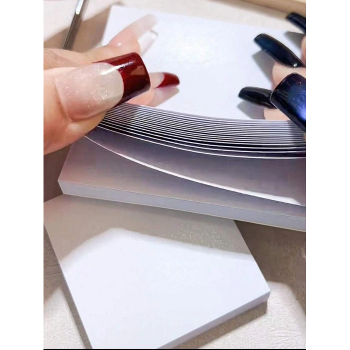 Nail-Art karıştırma kağıdı, çift taraflı, suya dayanıklı, tek kullanımlık boya karıştırma kağıdı 50 yaprak