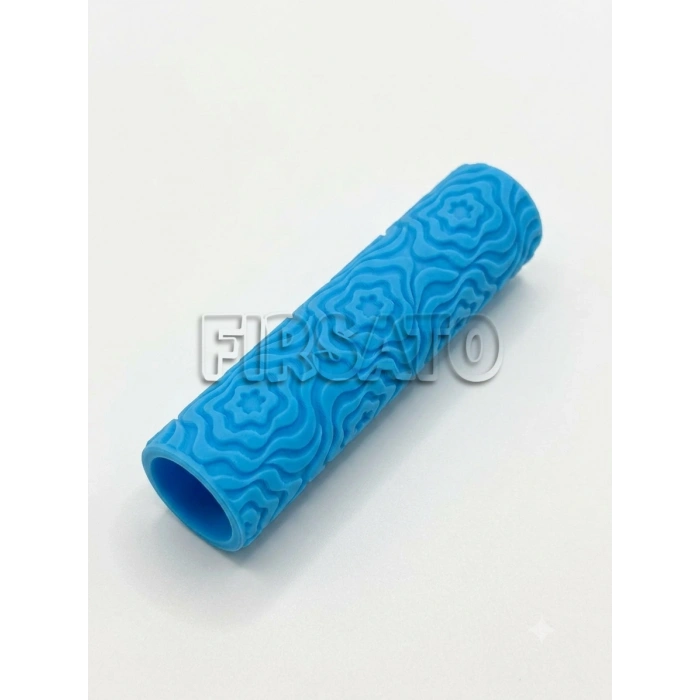 Seramik ve Pastacılık Desenli Doku Rulosu | Kurabiye, Seramik & Kil Şekillendirme Aparatı (10cm)