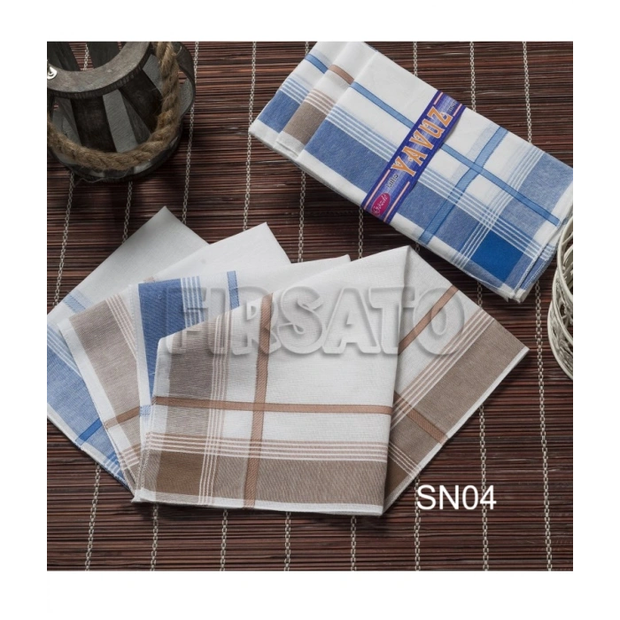 Yavuz Kumaş Mendil 12li Kutulu Set 39x39cm