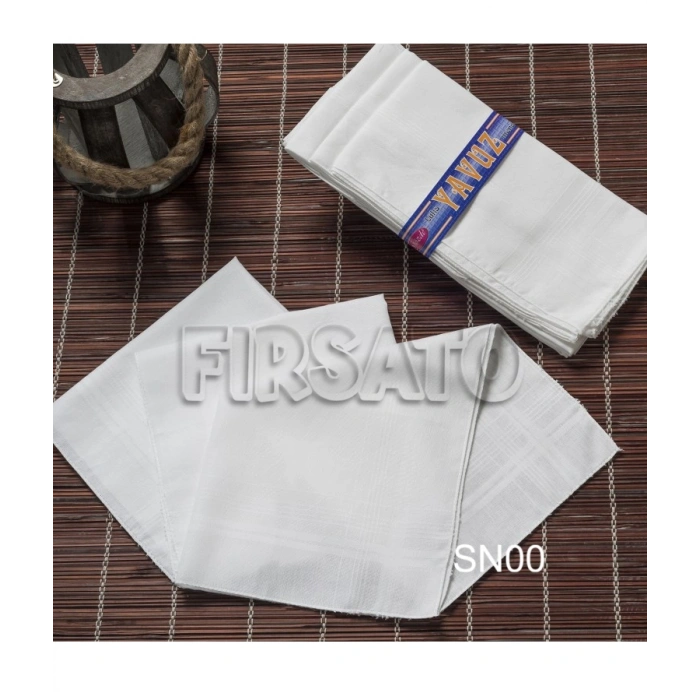 Yavuz Kumaş Mendil 12li Kutulu Set 39x39cm