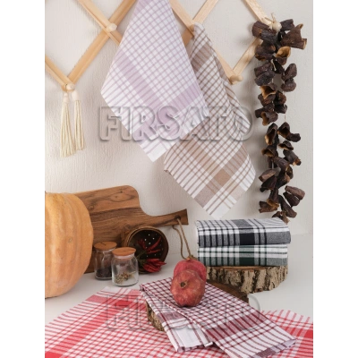 12li Set, 50x70cm, Asorti Renkli, Pötikare Beslenme Örtüsü | Mutfak Havlusu