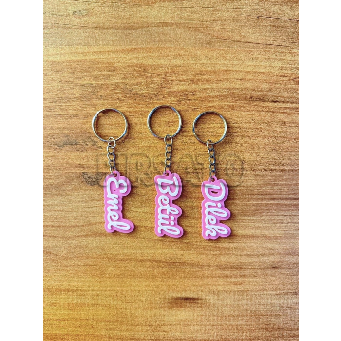 Kişiye Özel İsimli 3D Anahtarlık