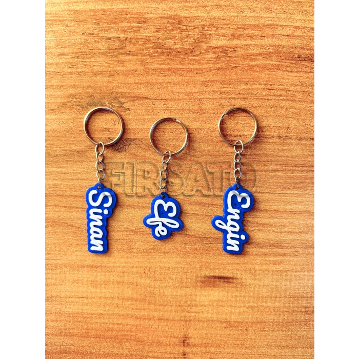 Kişiye Özel İsimli 3D Anahtarlık