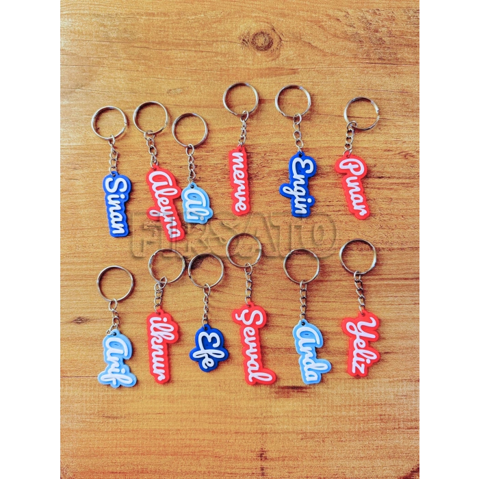 Kişiye Özel İsimli 3D Anahtarlık