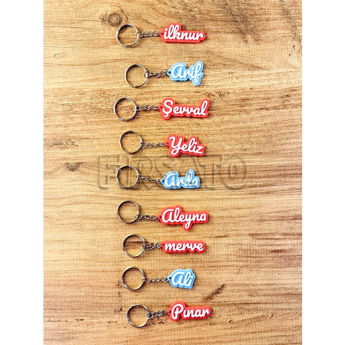 Kişiye Özel İsimli 3D Anahtarlık