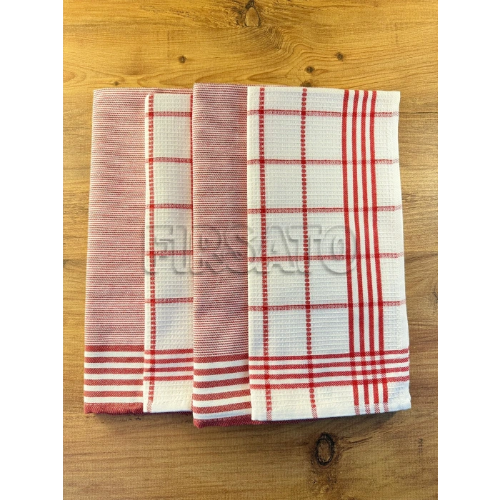 SoftPetek 4’lü Mutfak Havlusu & Kurulama Bezi Seti (50x70 cm, OEKO-TEX, Pamuklu)