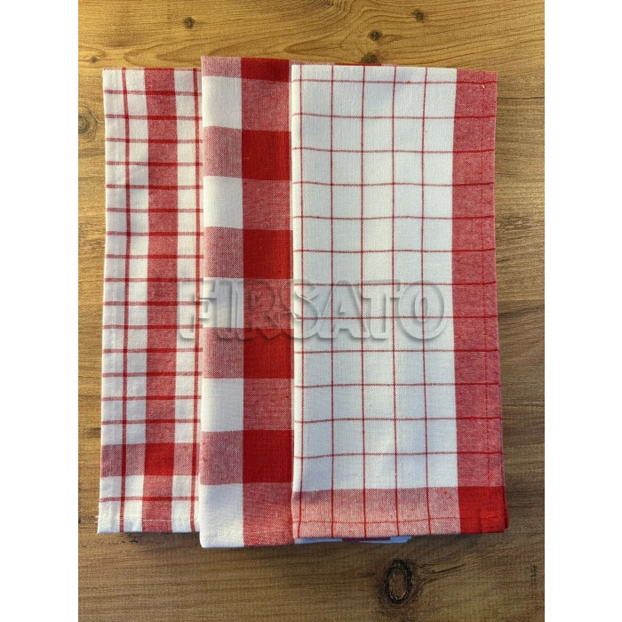 TrioKare 3’lü Mutfak Havlusu / Kurulama Bezi Seti – %85 Pamuk %15 Polyester, Ekotex Sertifikalı, 45x65 cm