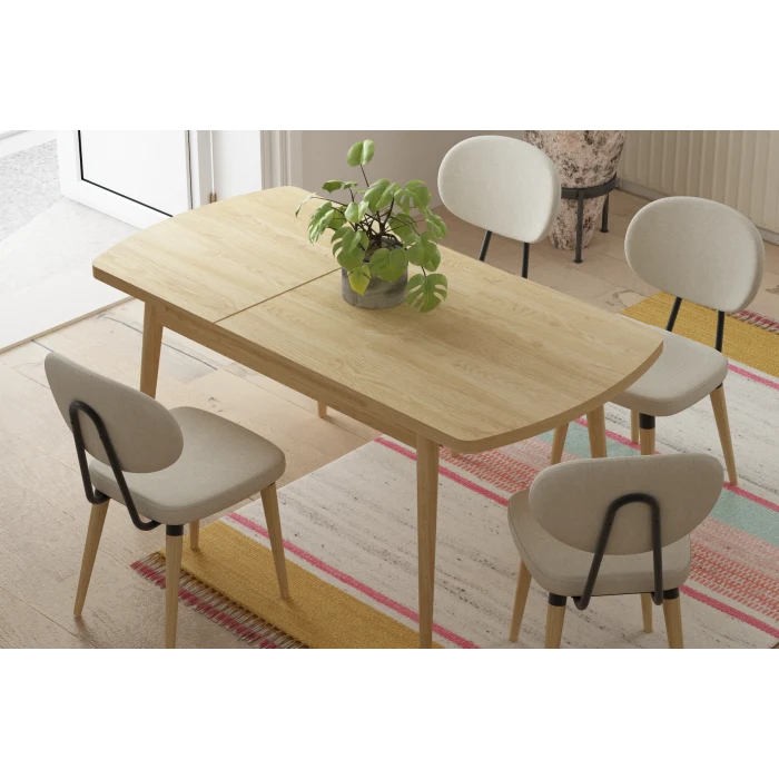 Akdeniz Sandalye Golf Mutfak Masası Takımı - 70x120 cm