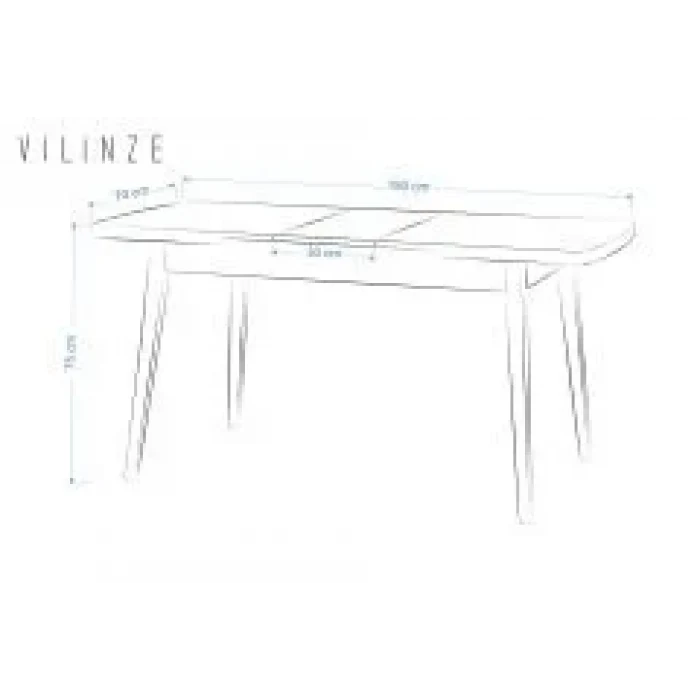 Golf Ahşap Yemek Masası - 70x120cm (70x150cm)