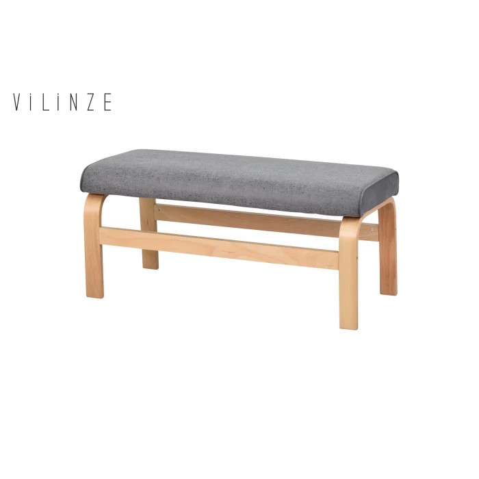 Peri Naturel Ahşap Ayak Sırtsız Bank