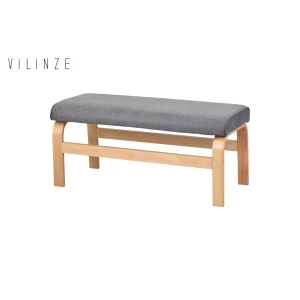 Peri Naturel Ahşap Ayak Sırtsız Bank