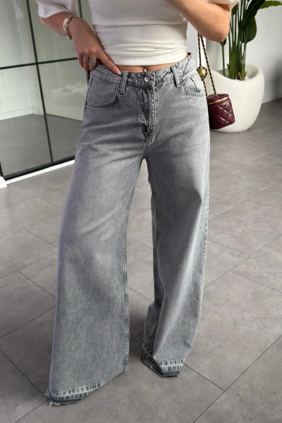 GRİ ELEPHANT LEG JEAN