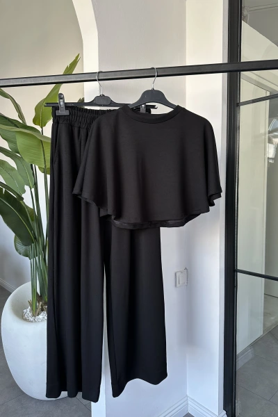 SİYAH MODAL ALT ÜST TAKIM