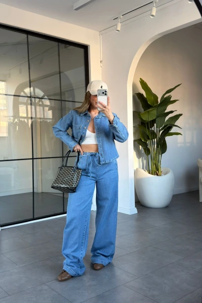 LIGT BLUE GÖMLEK JEAN TAKIM 7888