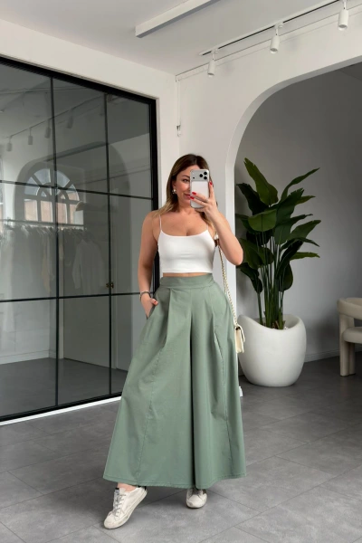 HAKİ ETEK PANTOLON 30776