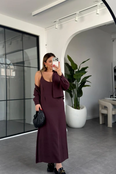 MÜRDÜM GÖMLEK ELBİSE İKİLİ TAKIM