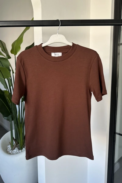 CS MARKA ACI KAHVE T-SHİRT 5657