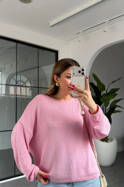 PEMBE TRİKO KAZAK 251007