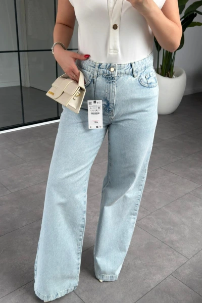 AÇIK MAVİ ZR MODEL BOL PAÇA JEAN