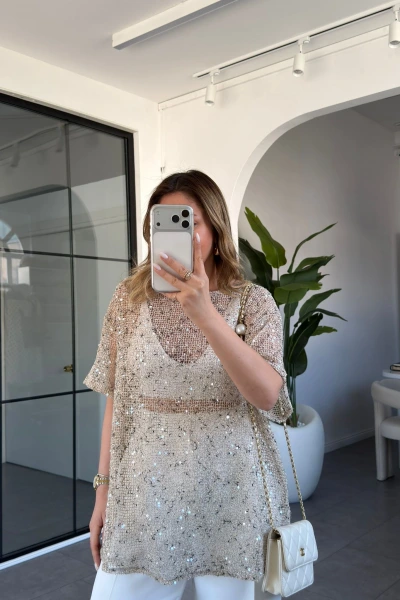 TAŞ PULLU BLUZ 7878