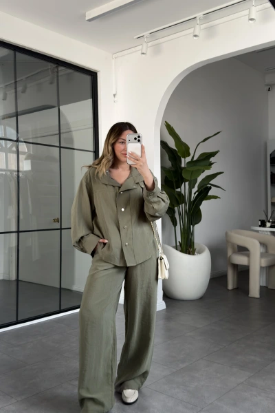 HAKİ PARÇALI BOMBER TAKIM 51324