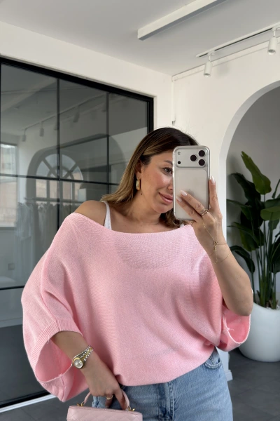 PEMBE İKİLİ TRİKO TAKIM BLUZ