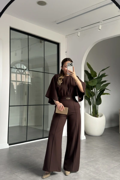 ACI KAHVE AKSESUAR DETAYLI TULUM