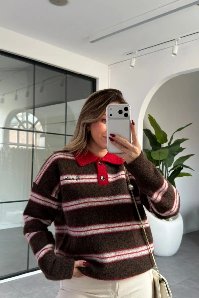 ACI KAHVE POLO YAKA KAZAK