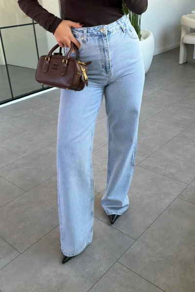 AÇIK MAVİ BOL PAÇA JEAN