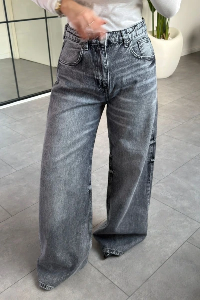 ANTRASİT ELEPHANT LEG JEAN